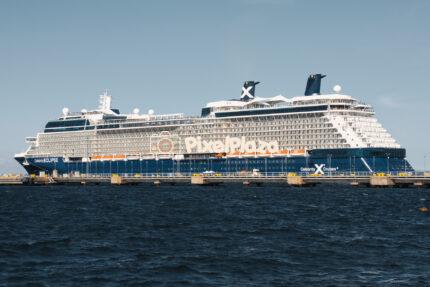 Celebrity Eclipse Cruise Ship Docked at Port